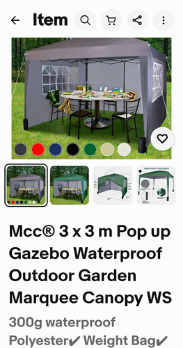 Mcc 3x3m pop waterproof - mcc,