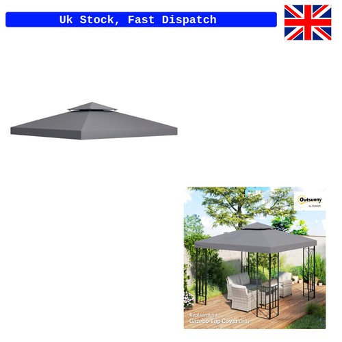 Tiered 3m gazebo canopy - 2-tiered, 3