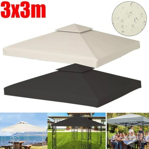 3x3m waterproof gazebo top - 3x3m,