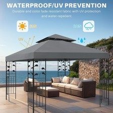 3x3M 2-Tier Waterproof Gazebo