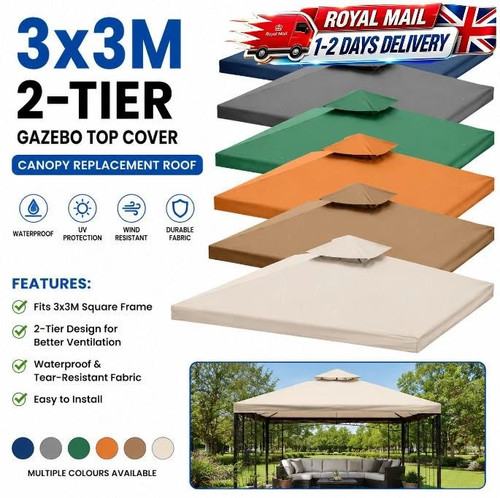 3x3m gazebo top cover roof - top, 2