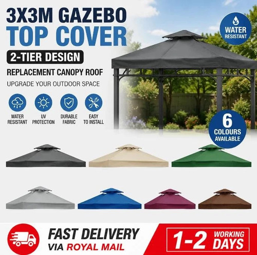 3x3m garden gazebo top - garden,